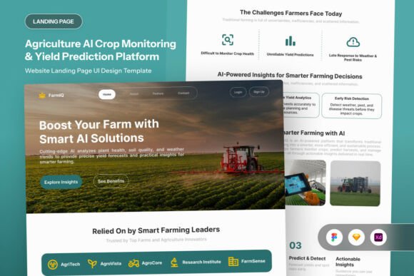 FarmIQ Agriculture AI Analytics Landing