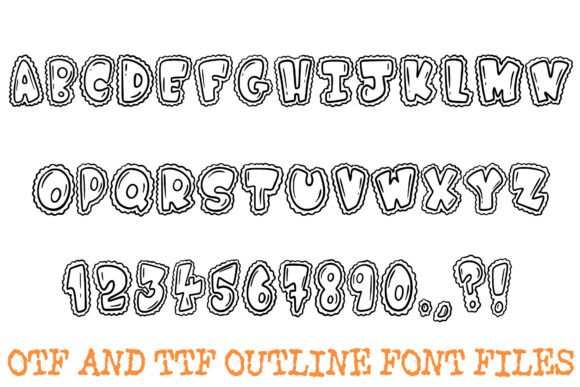 Fluffy Cloud Font - Preview 1