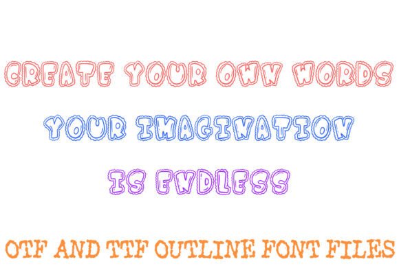 Fluffy Cloud Font - Preview 2