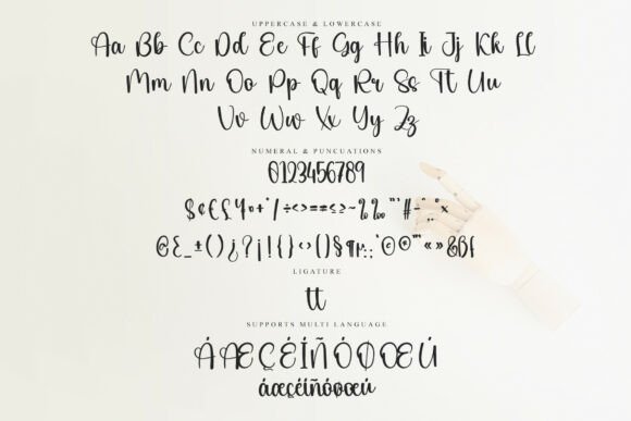 Gastonia Calligraphy Font PNG with transparent background - Preview 5