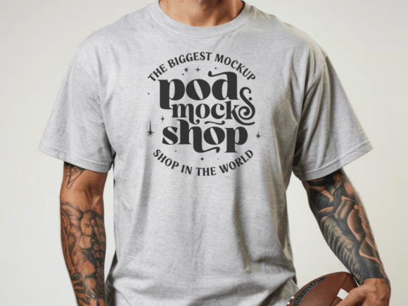 Gildan 5000 T-Shirt Mockup Graphic by POD Mockup SHop · Creative Fabrica