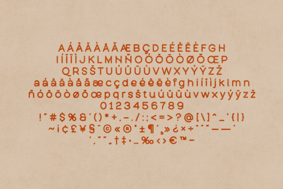 Luminova Rust Edition Font PNG with transparent background - Preview 4