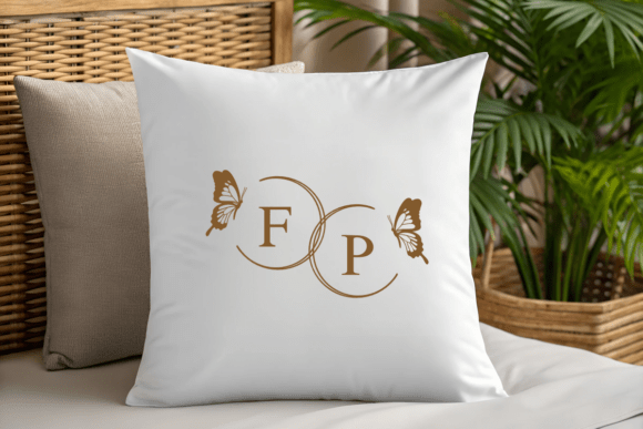 Luna Flutter Monogram Font PNG with transparent background - Preview 2