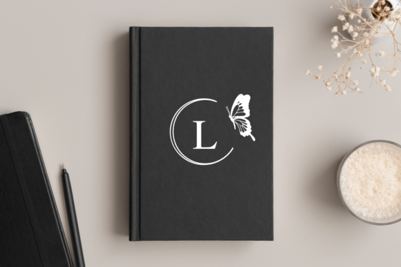 Luna Flutter Monogram Font PNG with transparent background - Preview 3