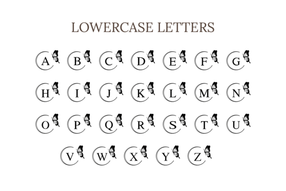 Luna Flutter Monogram Font PNG with transparent background - Preview 5
