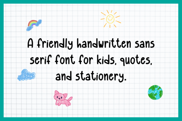 Mori Handwritten Font PNG with transparent background - Preview 5