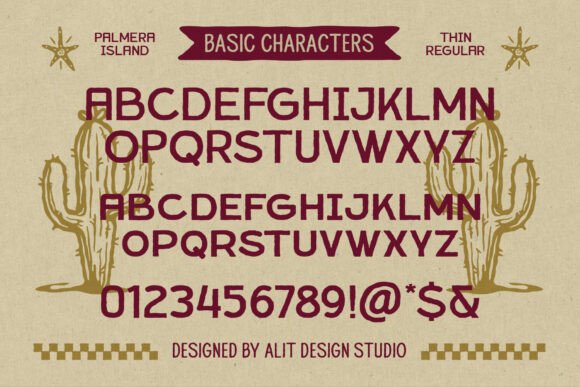 Palmera Island Font PNG with transparent background - Preview 5