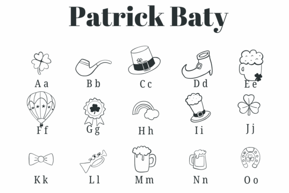 Patrick Baty Font PNG with transparent background - Preview 1
