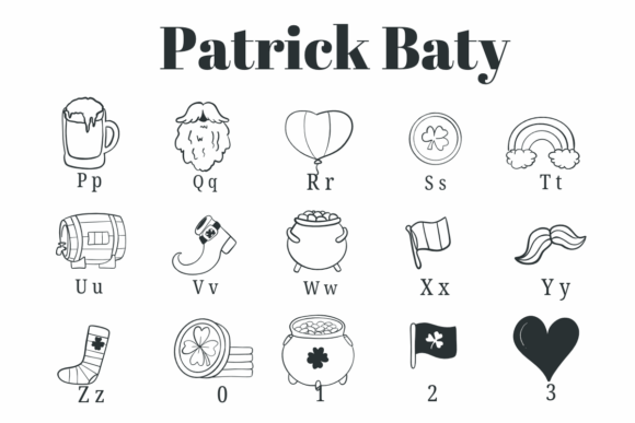 Patrick Baty Font PNG with transparent background - Preview 2