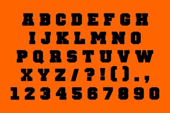 Perfect College Font PNG with transparent background - Preview 3