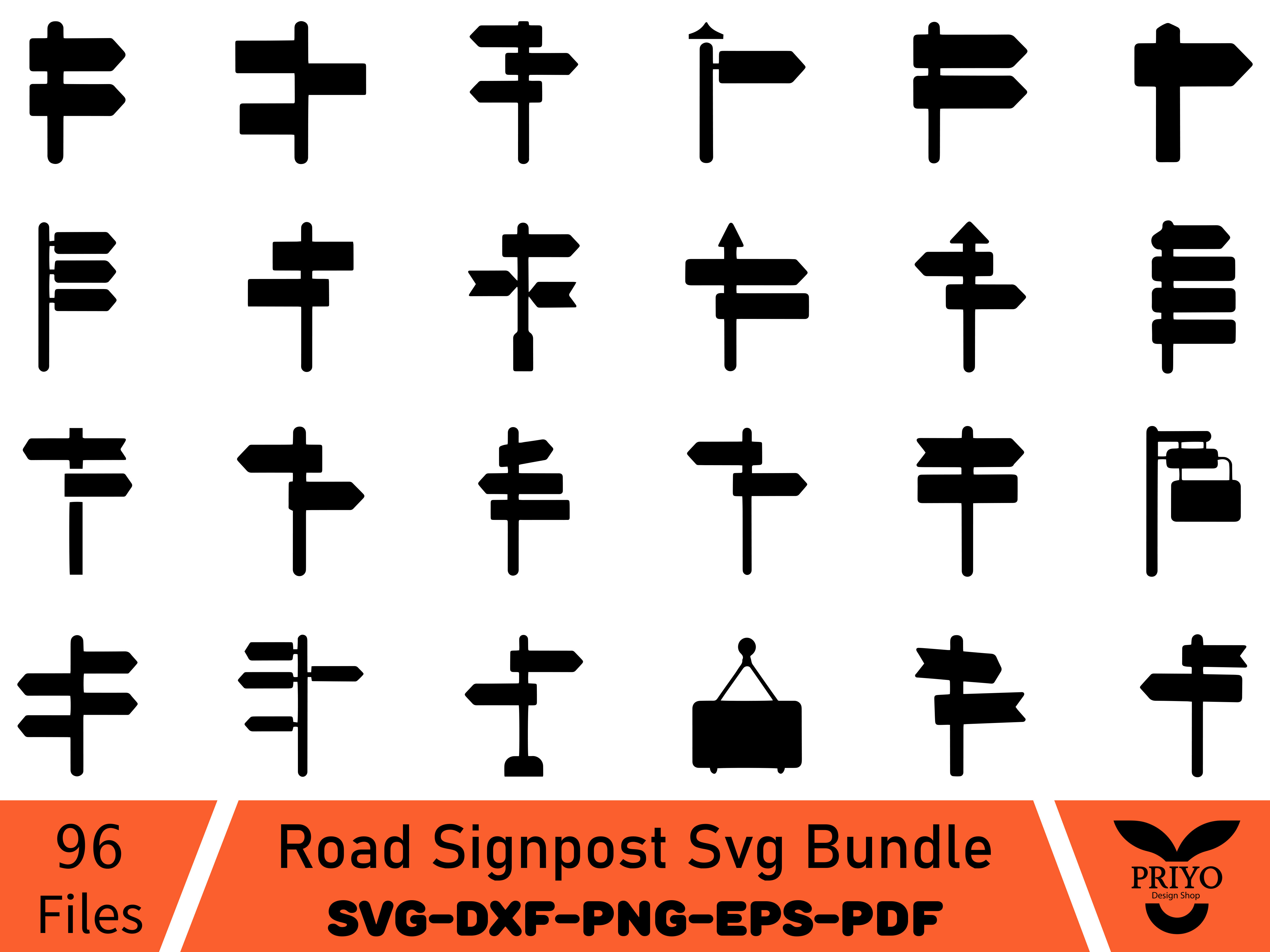 Road Signpost Svg Bundle