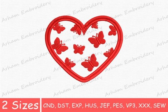 Romantic Butterfly Heart
