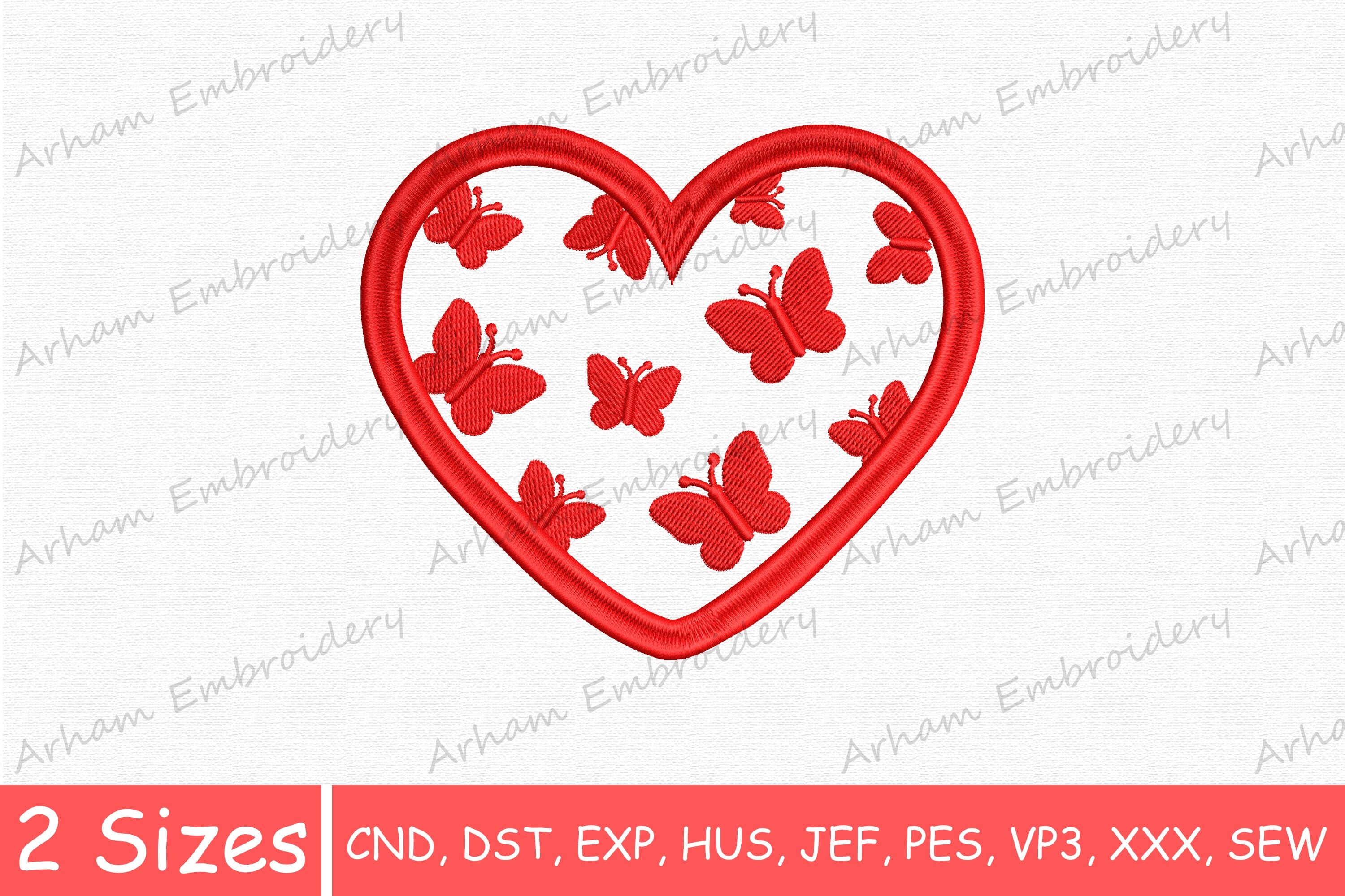 Romantic Butterfly Heart