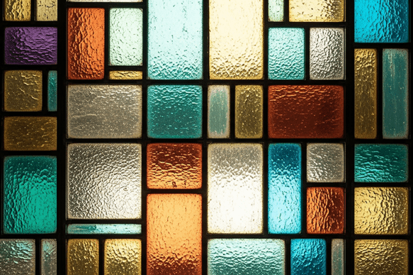 Stained Glass Rectangles Shape Grafica Texture Di LifePlanStudeo