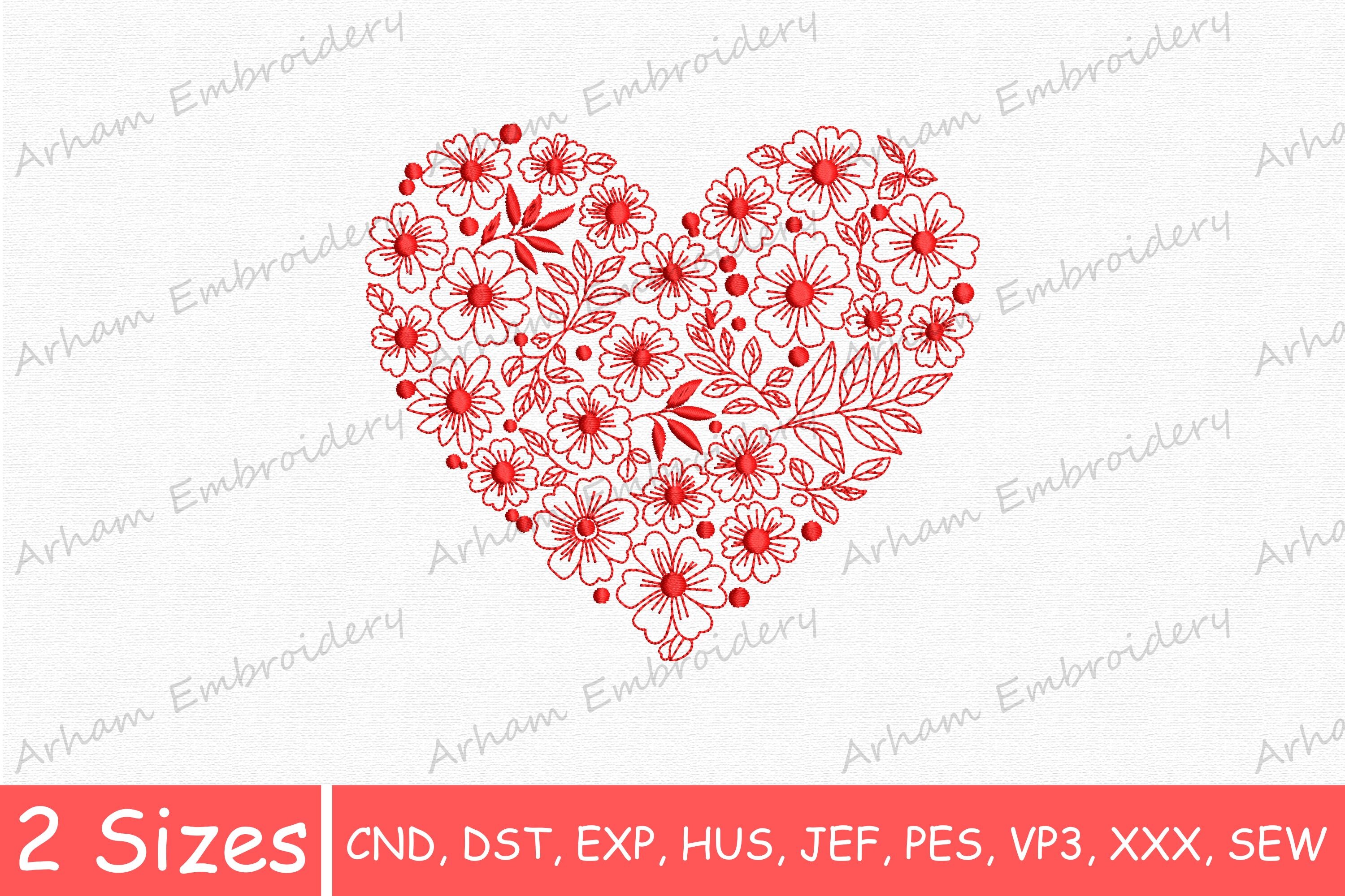 Valentine Floral Heart