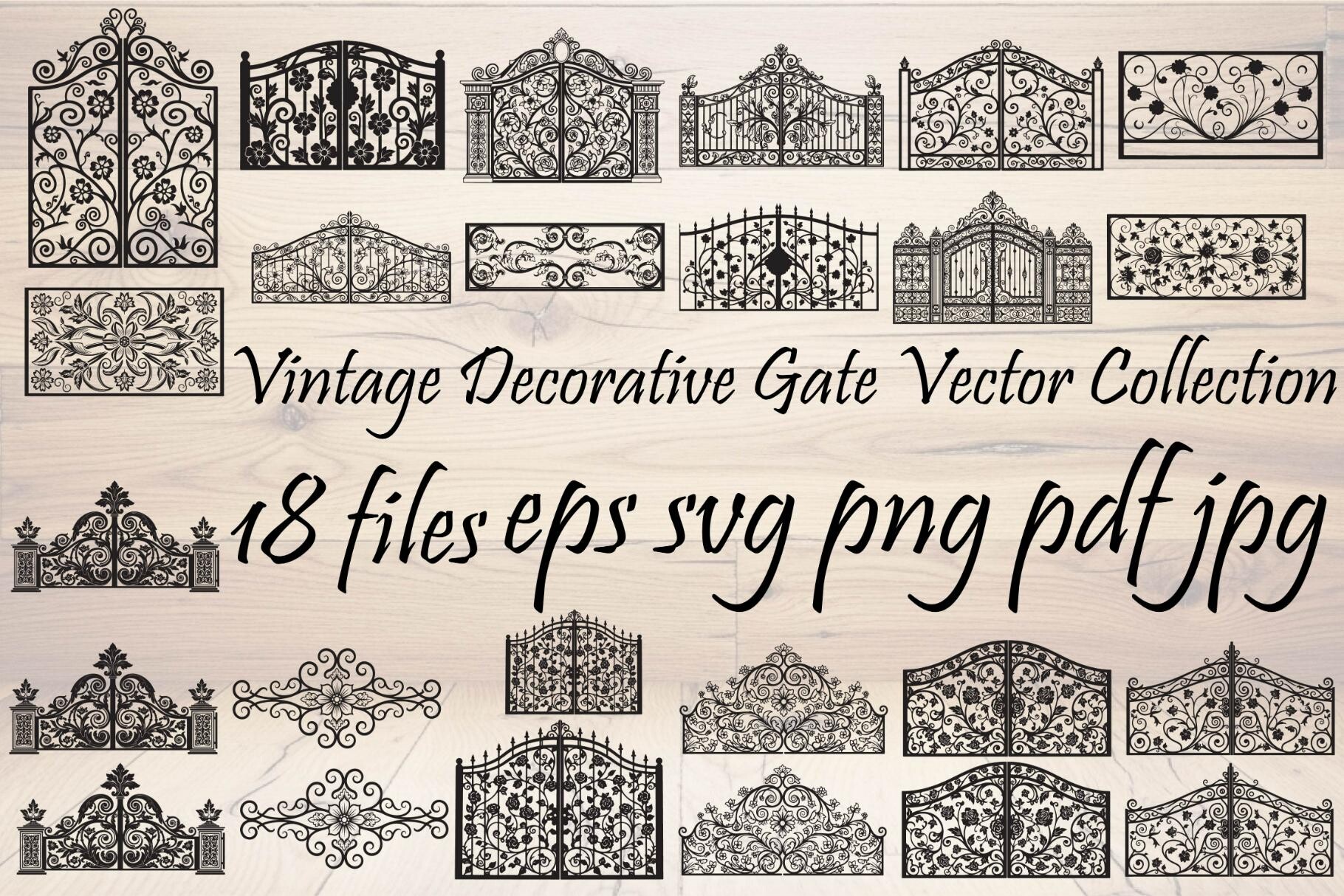 Vintage Decorative Gate Vector