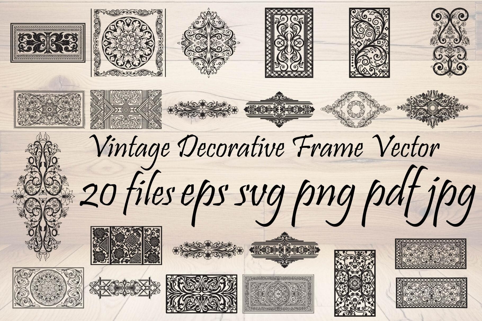 Vintage Ornamental Arch Frame Vector