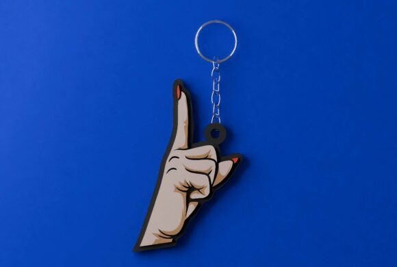 Shutup Hand Keychain Stl 3mf 3D Model for 3D Print