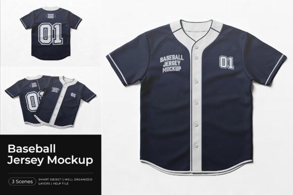Baseball Jersey Mockup Illustration Maquettes de Produits Par Pitchlook