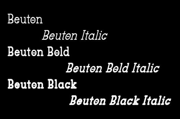 Beuton Font - Preview 3