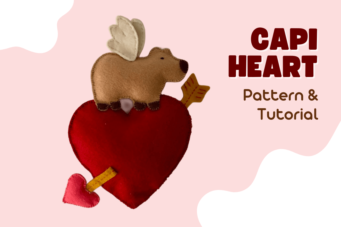 Capybara Cupid PDF Sewing Pattern DIY