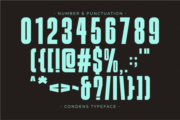 Condens Font - Preview 5
