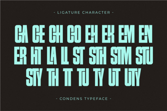 Condens Font - Preview 6