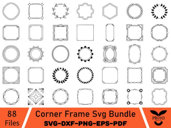 Corner Frame Svg Bundle