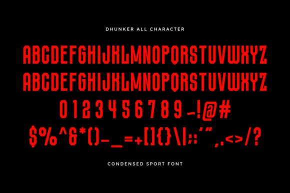 Dunker Font - Preview 1