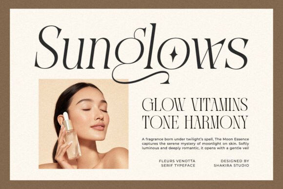 Fleurs Venotta Font PNG with transparent background - Preview 2