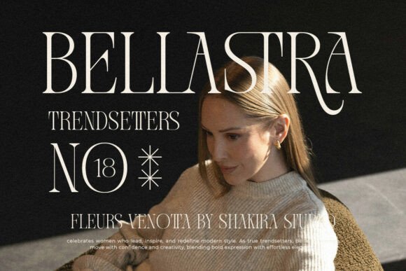 Fleurs Venotta Font PNG with transparent background - Preview 3