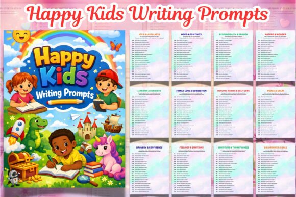 Happy Kids Writing Prompts