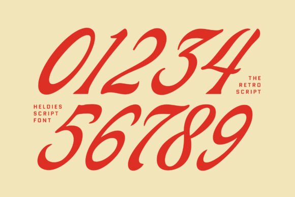 Heldies Font PNG with transparent background - Preview 6