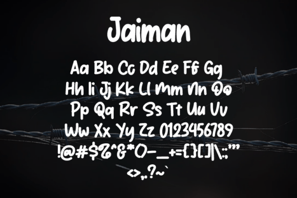 Jaiman Font PNG with transparent background - Preview 1