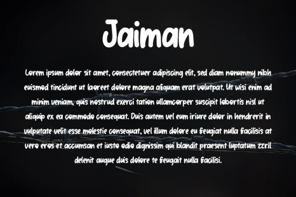 Jaiman Font PNG with transparent background - Preview 2