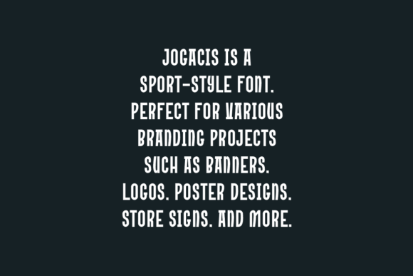 Jogacis Font - Preview 4