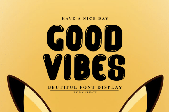 Pikachu Font PNG with transparent background - Preview 4