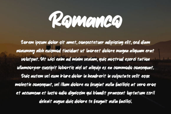 Romanco Font PNG with transparent background - Preview 2