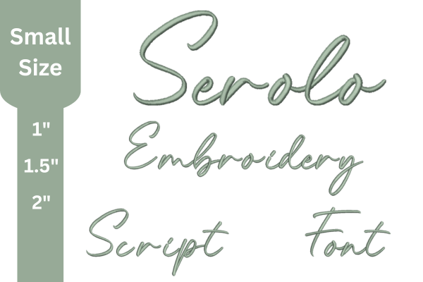 Script Embroidery Font