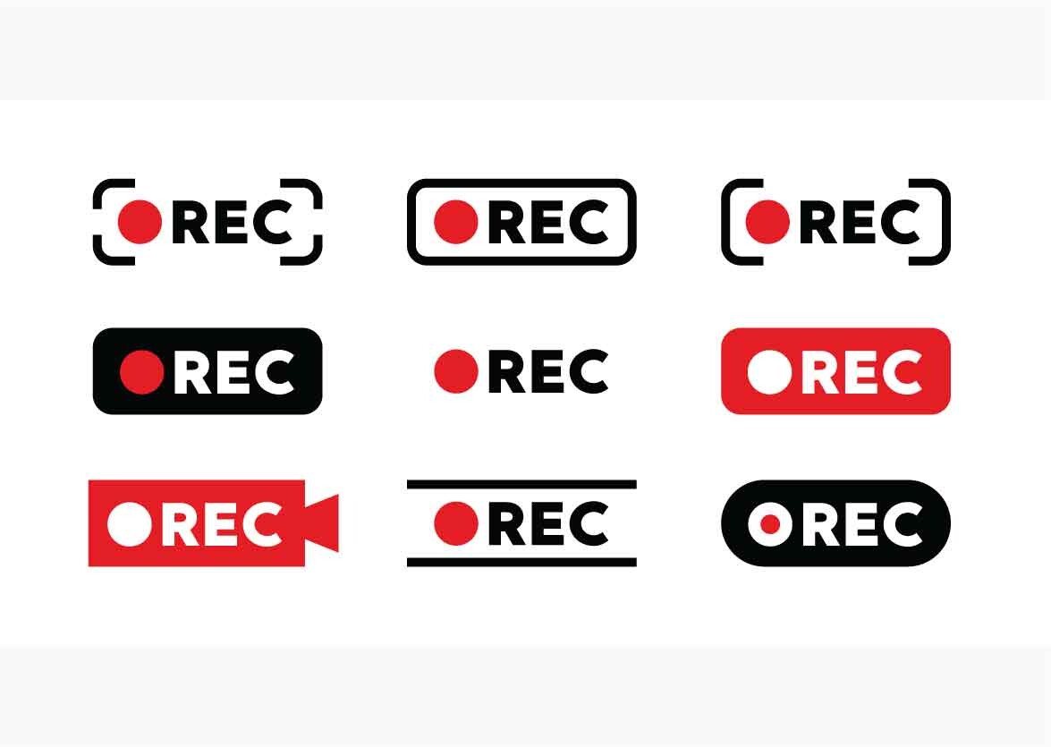 Collection of Recording Sign Concepts