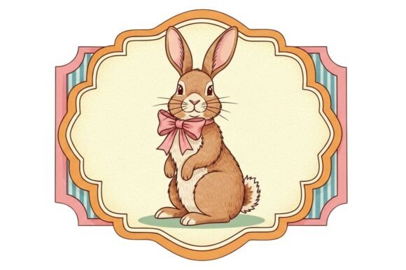 A Charming Illustration of a Brown Rabbi