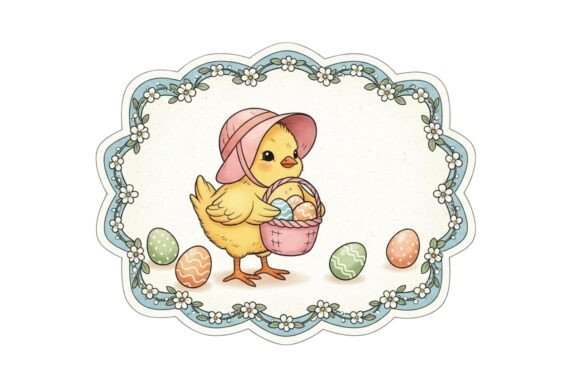 A Charming Illustration of a Chick in a