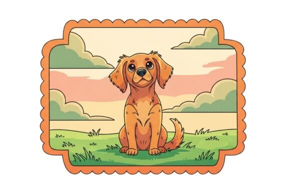 A Charming Illustration of a Cocker Span