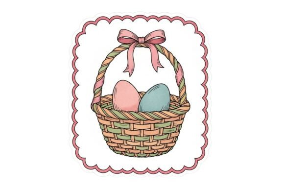 A Charming Illustration of a Wicker Bask