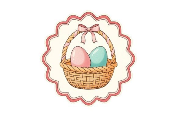 A Charming Illustration of a Wicker Bask