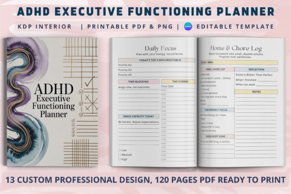 ADHD Executive Functioning Planner