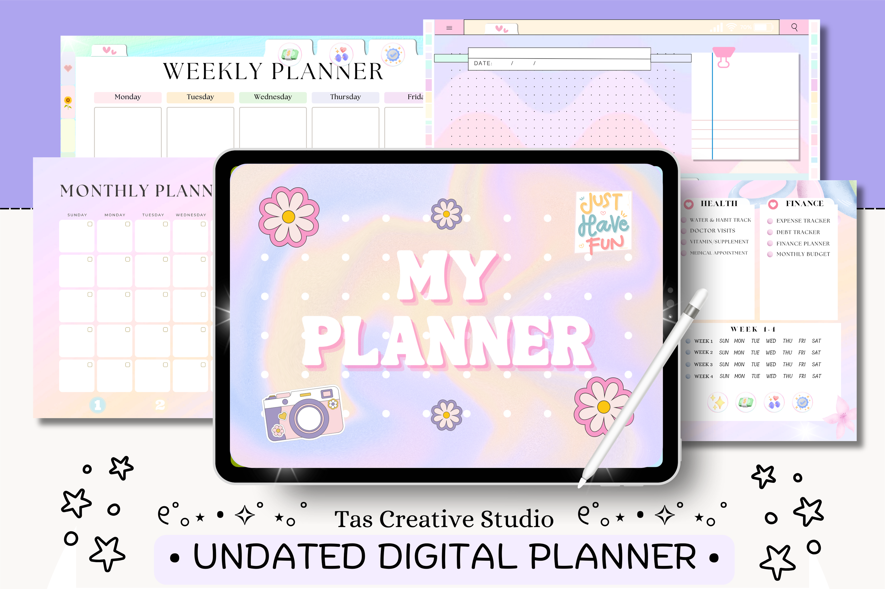 All-in-One Digital Planner ( 112 Pages )