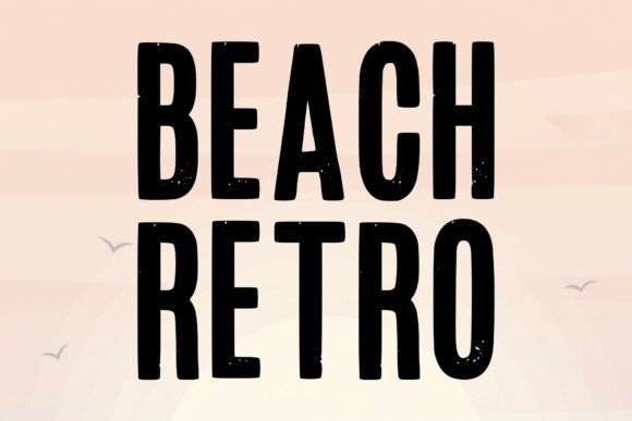Beach Retro Font - Preview 1