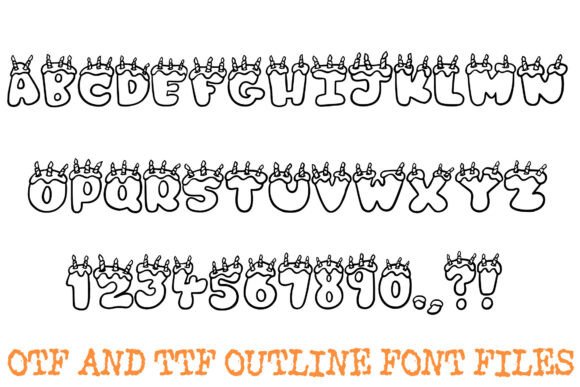 Birthday Cake Font - Preview 1