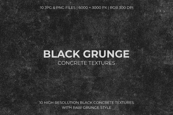 Black Grunge Concrete Textures